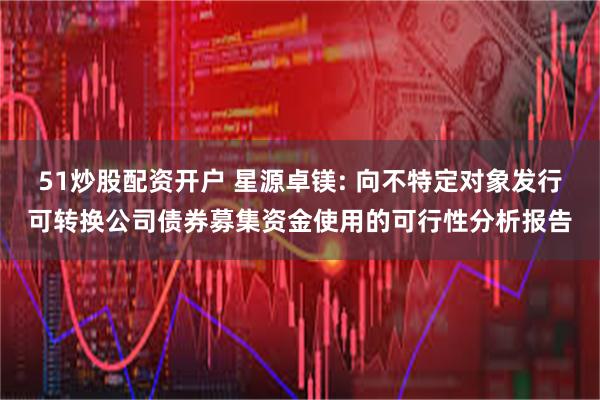 51炒股配资开户 星源卓镁: 向不特定对象发行可转换公司债券募集资金使用的可行性分析报告