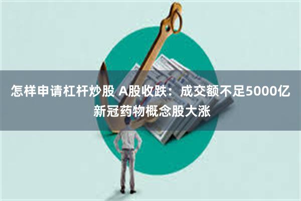 怎样申请杠杆炒股 A股收跌：成交额不足5000亿 新冠药物概念股大涨