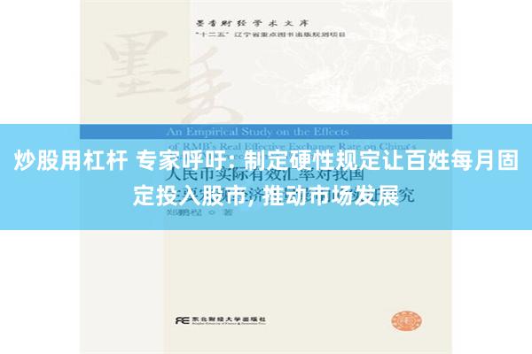 炒股用杠杆 专家呼吁: 制定硬性规定让百姓每月固定投入股市, 推动市场发展
