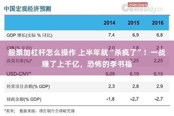 股票加杠杆怎么操作 上半年就“杀疯了”！一战赚了上千亿，恐怖的李书福