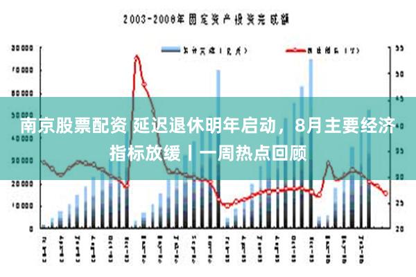 南京股票配资 延迟退休明年启动，8月主要经济指标放缓丨一周热点回顾