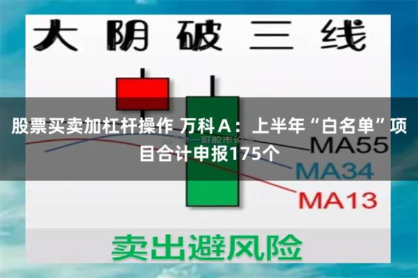 股票买卖加杠杆操作 万科Ａ：上半年“白名单”项目合计申报175个