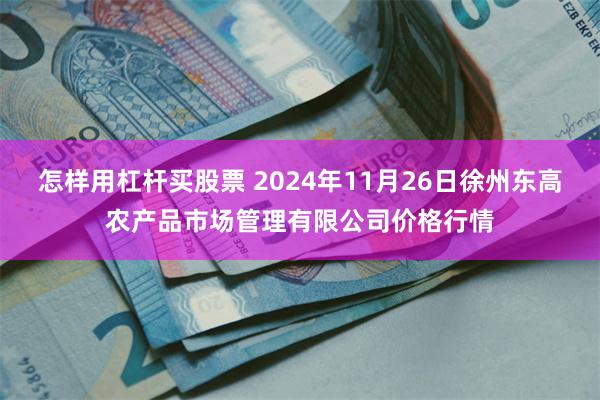 怎样用杠杆买股票 2024年11月26日徐州东高农产品市场管理有限公司价格行情