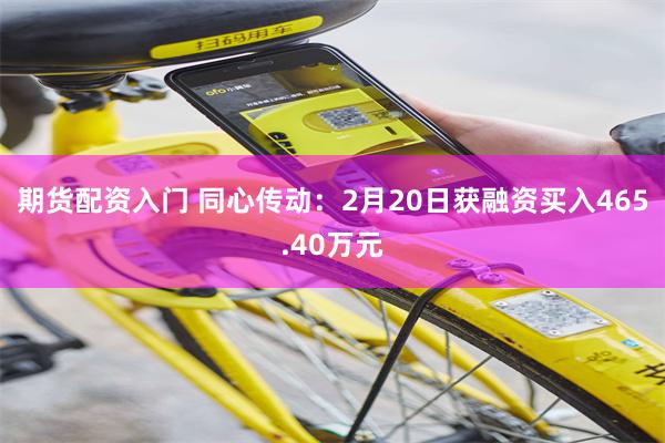 期货配资入门 同心传动：2月20日获融资买入465.40万元