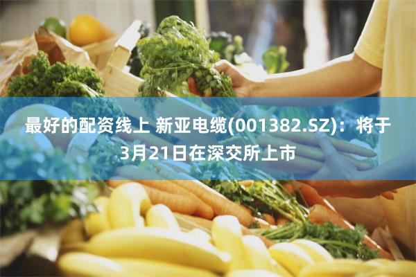 最好的配资线上 新亚电缆(001382.SZ)：将于3月21日在深交所上市