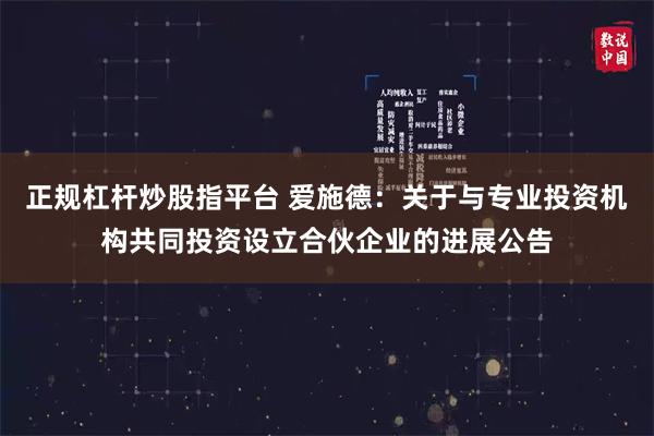 正规杠杆炒股指平台 爱施德：关于与专业投资机构共同投资设立合伙企业的进展公告