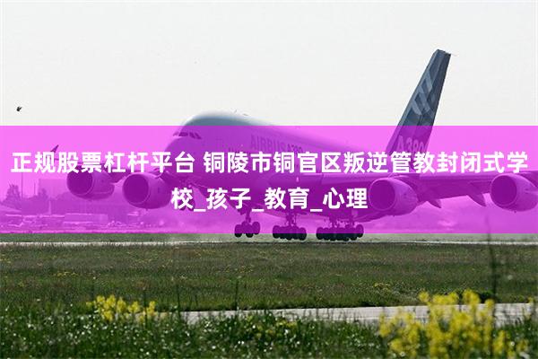 正规股票杠杆平台 铜陵市铜官区叛逆管教封闭式学校_孩子_教育_心理