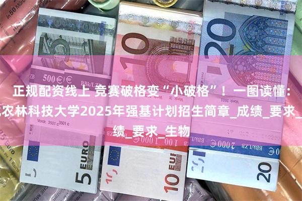 正规配资线上 竞赛破格变“小破格”！一图读懂：西北农林科技大学2025年强基计划招生简章_成绩_要求_生物
