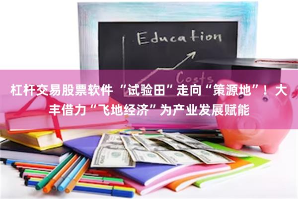 杠杆交易股票软件 “试验田”走向“策源地”！大丰借力“飞地经济”为产业发展赋能
